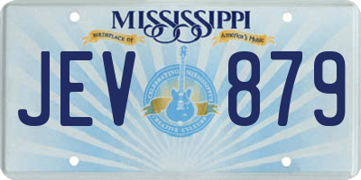 MS license plate JEV879