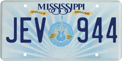 MS license plate JEV944