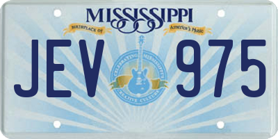MS license plate JEV975