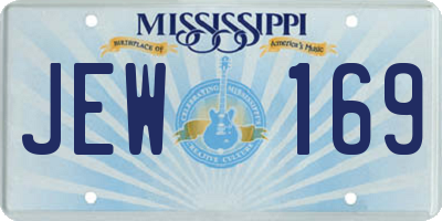 MS license plate JEW169