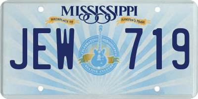 MS license plate JEW719