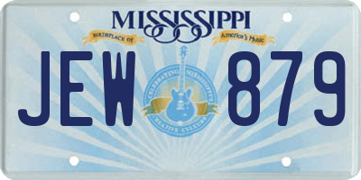 MS license plate JEW879