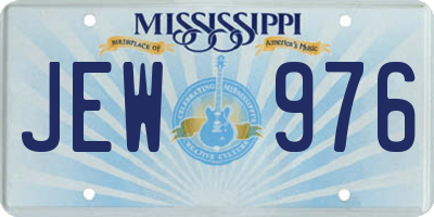 MS license plate JEW976
