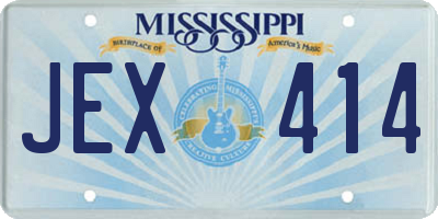 MS license plate JEX414