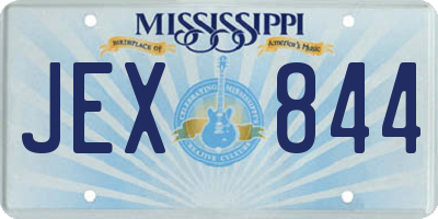MS license plate JEX844