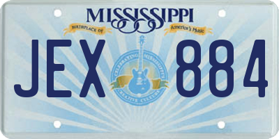 MS license plate JEX884