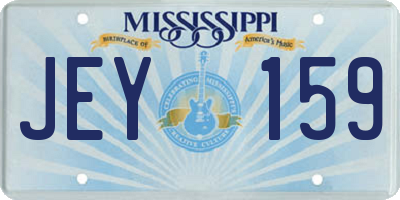 MS license plate JEY159
