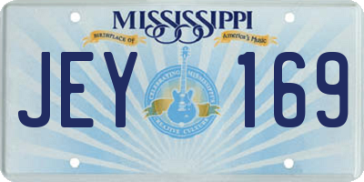 MS license plate JEY169