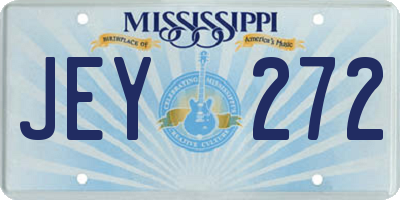 MS license plate JEY272