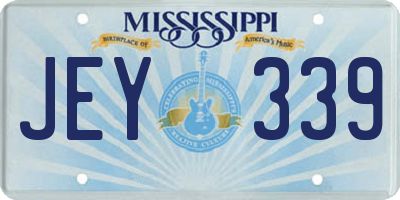 MS license plate JEY339