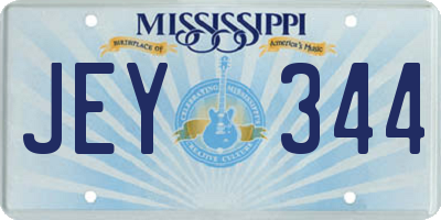 MS license plate JEY344