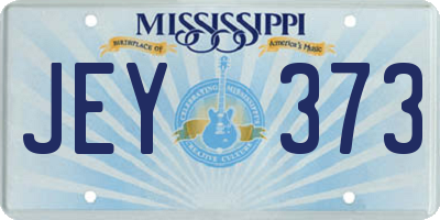 MS license plate JEY373