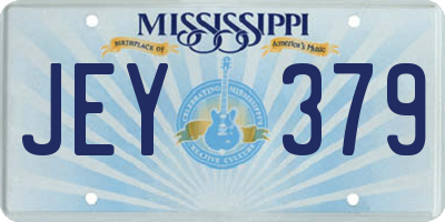 MS license plate JEY379