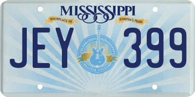 MS license plate JEY399