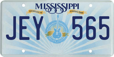 MS license plate JEY565