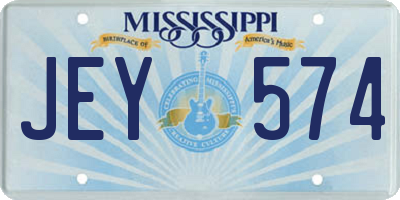 MS license plate JEY574
