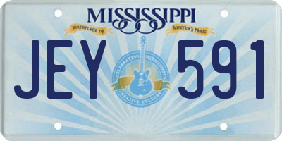 MS license plate JEY591