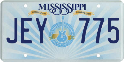 MS license plate JEY775