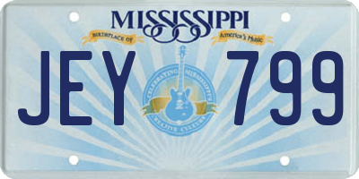 MS license plate JEY799