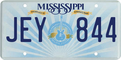 MS license plate JEY844