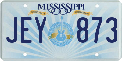 MS license plate JEY873