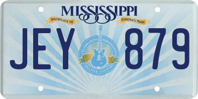 MS license plate JEY879
