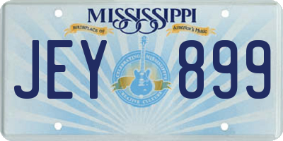 MS license plate JEY899