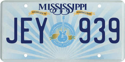 MS license plate JEY939
