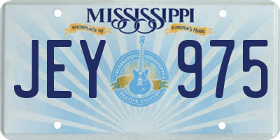 MS license plate JEY975