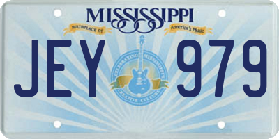 MS license plate JEY979