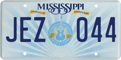 MS license plate JEZ044