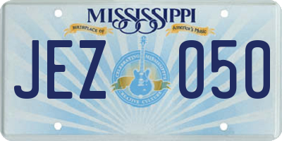 MS license plate JEZ050