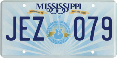 MS license plate JEZ079