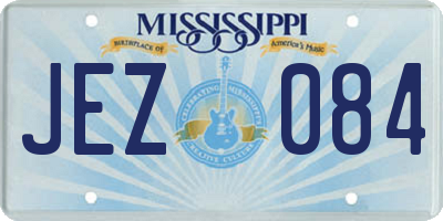 MS license plate JEZ084