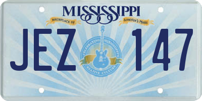 MS license plate JEZ147