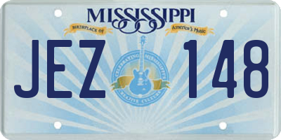 MS license plate JEZ148