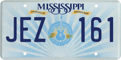 MS license plate JEZ161