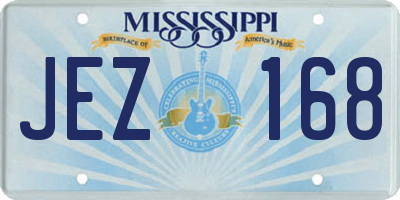 MS license plate JEZ168