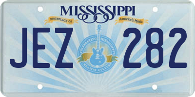 MS license plate JEZ282