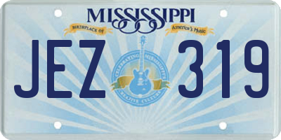 MS license plate JEZ319