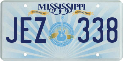 MS license plate JEZ338