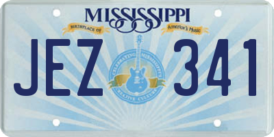 MS license plate JEZ341