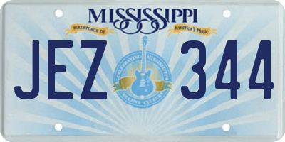 MS license plate JEZ344