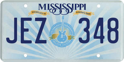 MS license plate JEZ348