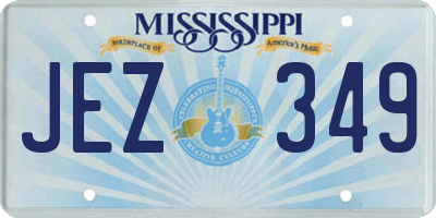 MS license plate JEZ349