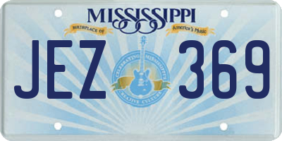 MS license plate JEZ369