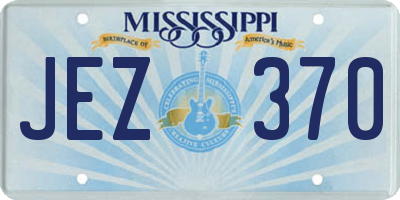 MS license plate JEZ370
