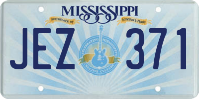 MS license plate JEZ371