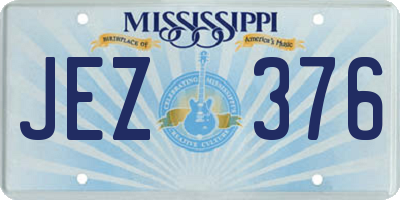 MS license plate JEZ376