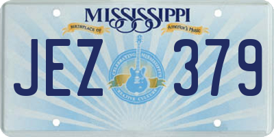 MS license plate JEZ379